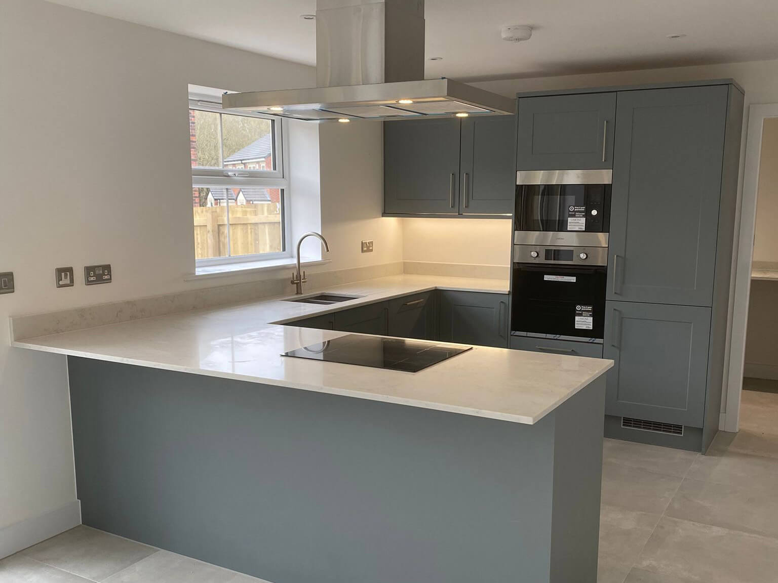 PD Granite Doncaster Carrara Quartz Kitchen Worktops
