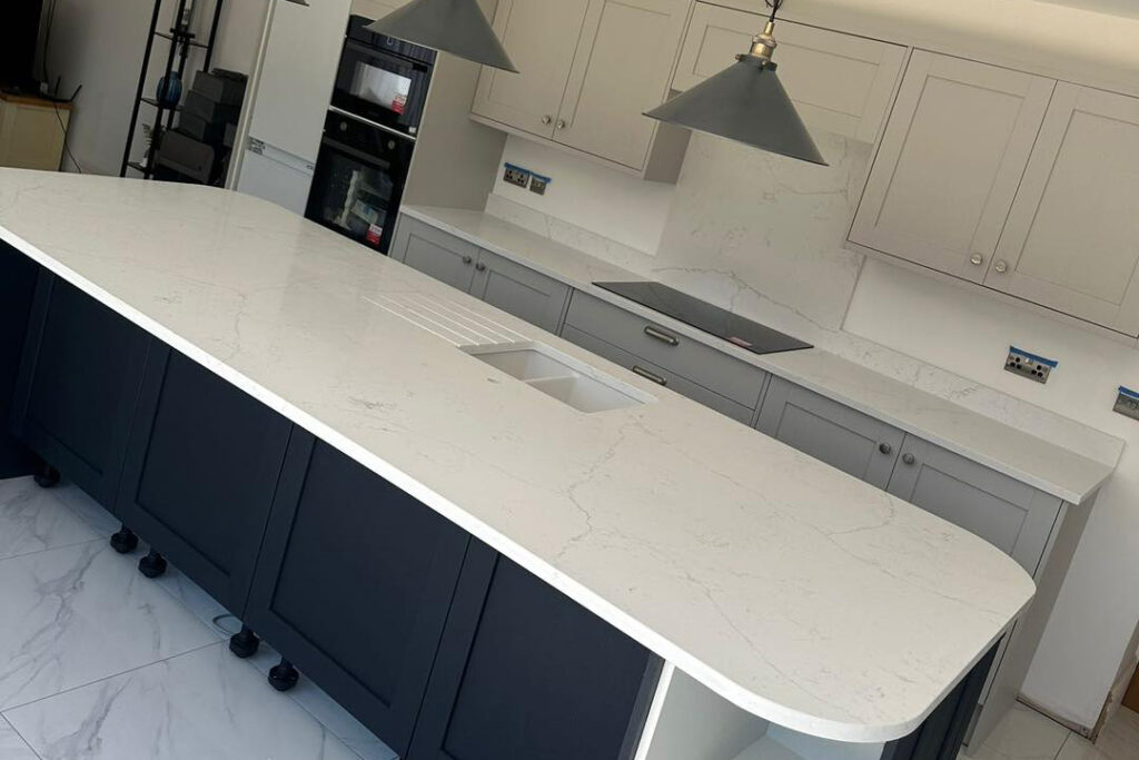 Avalanche Quartz Kitchen Worktops Crowle Doncaster PD Granite