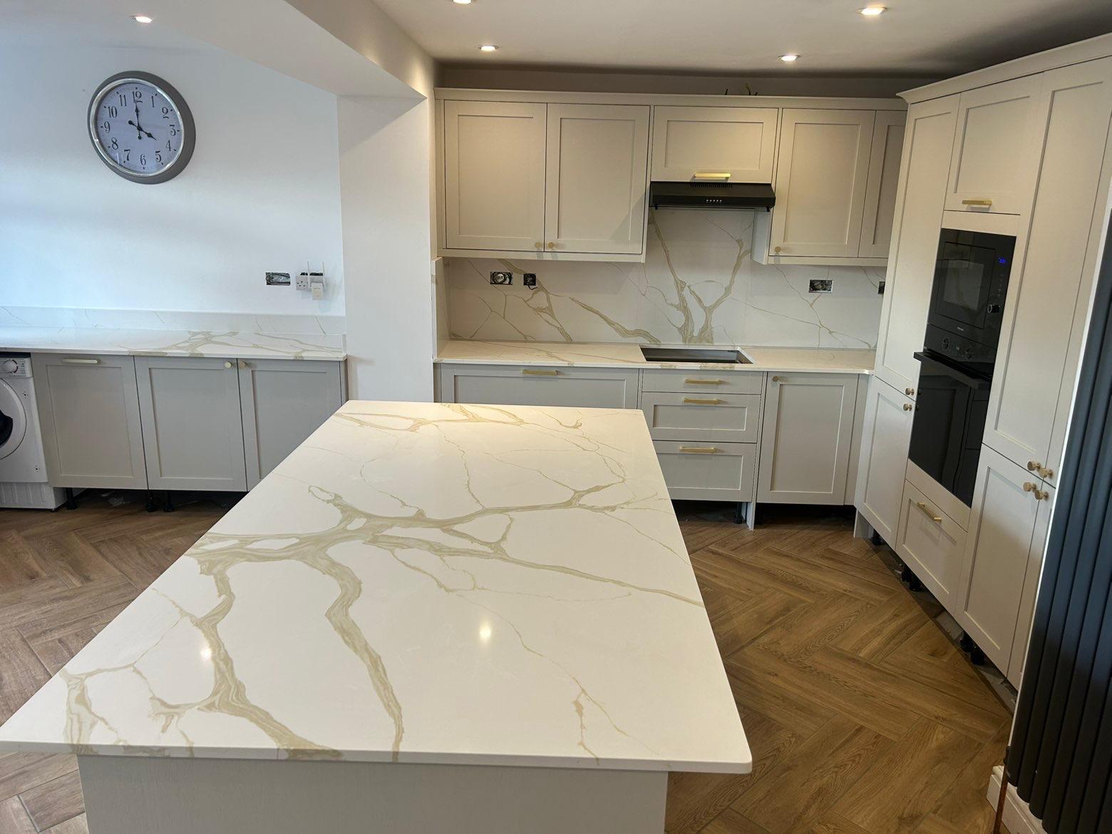 PD Granite Quartz Kitchen Worktops Balby Doncaster Calacatta Gold