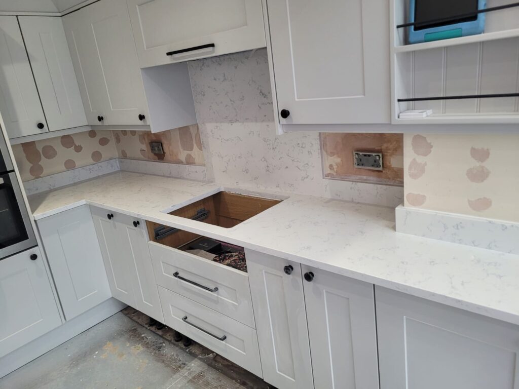 River White Quartz Kitchen Worktops PD Granite Balby Doncaster