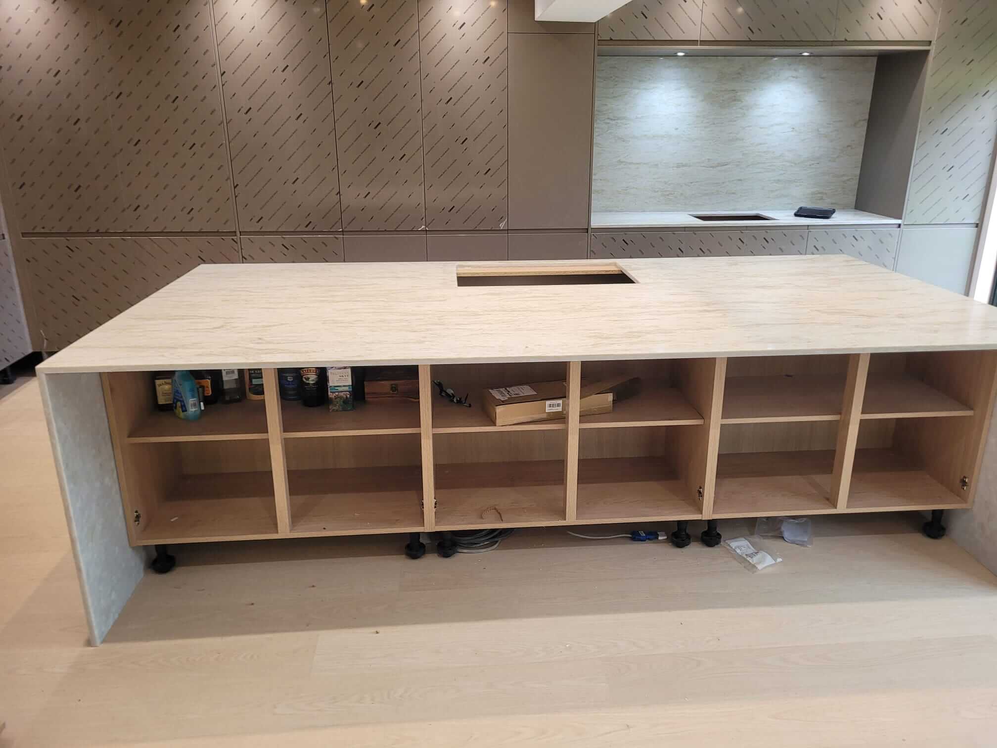Perla Venata Quartz Kitchen Worktops Edenthorpe Doncaster PD Granite